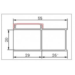Lot de 2 profilés de compensation