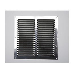 Grille d'aération inox à visser 20cm x20
