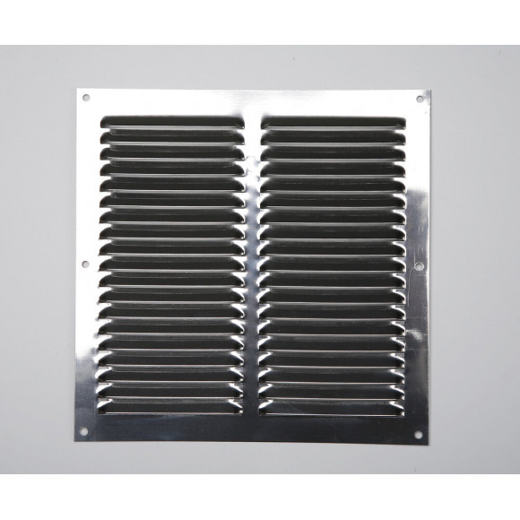 Grille d'aération inox à visser 20cm x20