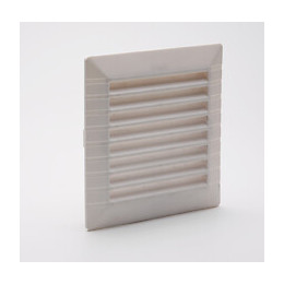 Grille d'aération ABS blanc à clipser avec moustiquaire 11cm x11