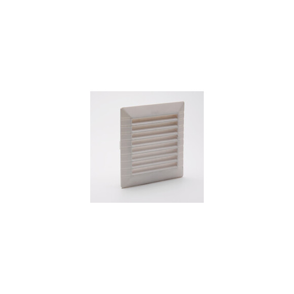 Grille d'aération ABS blanc à clipser avec moustiquaire 11cm x11