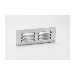Grille d'aération aluminium mat à visser 5x15cm