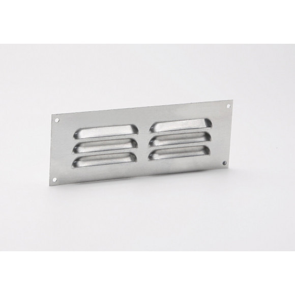Grille d'aération aluminium mat à visser 5x15cm