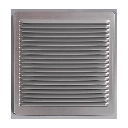 Grille d'aération aluminium mat à encastrer 16x16cm