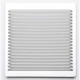 Grille d'aération aluminium mat à encastrer 17x 16,5cm