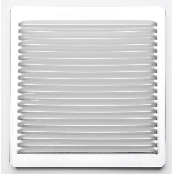 Grille d'aération aluminium mat à encastrer 17x 16,5cm