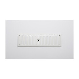 Grille d'aération aluminium mat à visser entrée d'air réglable 7x24cm