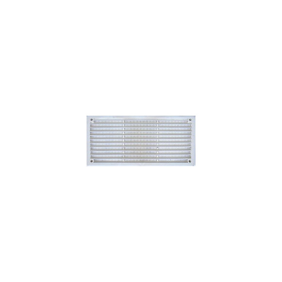 Grille d'aération ABS blanc à visser 8,6cm x16,5