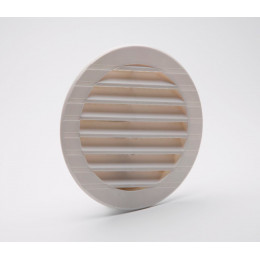 Grille d'aération ABS blanc tube avec moustiquaire diamètre 11,8 cm