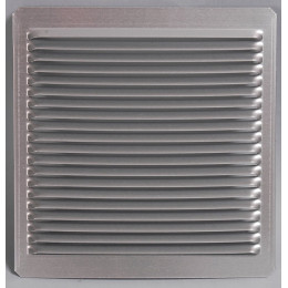 Grille d'aération aluminium mat à encastrer 16x16cm