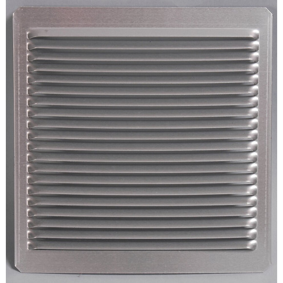 Grille d'aération aluminium mat à encastrer 16x16cm