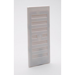 Grille d'aération ABS à visser entrée d'air réglable 9,1cm x19,3