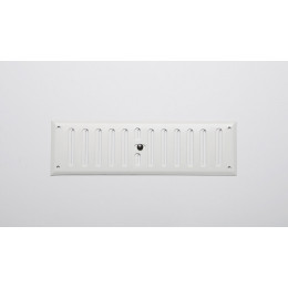 Grille d'aération aluminium mat à visser entrée d'air réglable 7x24cm