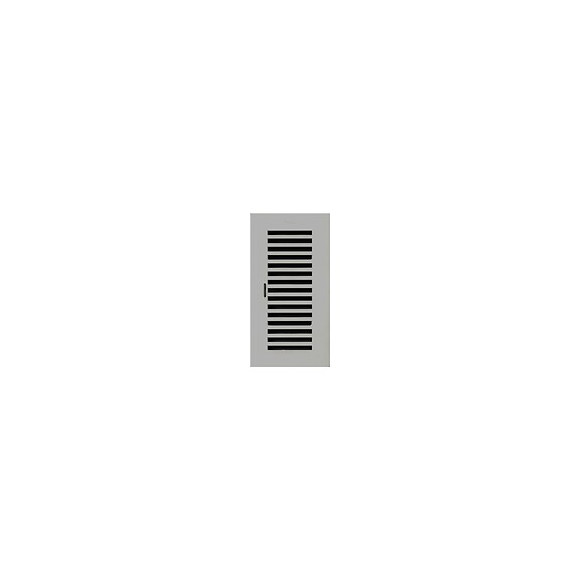 Grille d'aération ABS blanc réglable à encastrer 13,3x26cm avec cadre