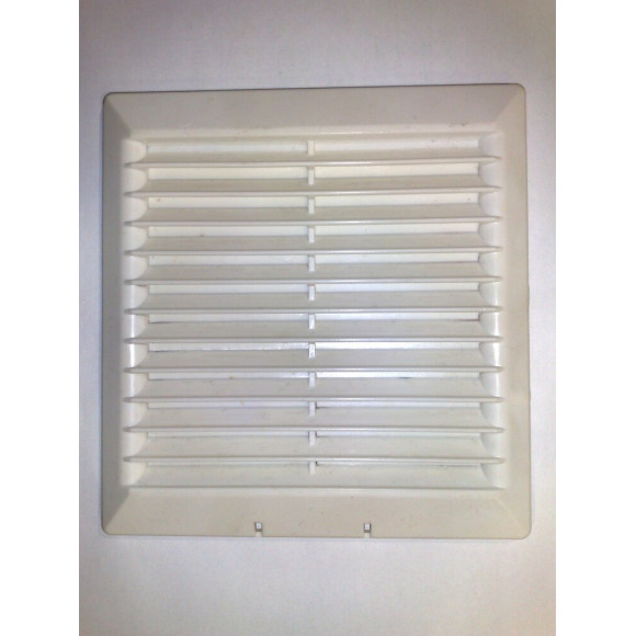 Grille d'aération ABS blanc à visser entrée d'air réglable 17cm x16
