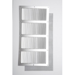 Grille d'aération aluminium mat à visser 15x30cm