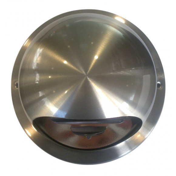 Bouche inox tube avec moustiquaire diamètre 11 à 13cm