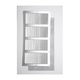Grille d'aération aluminium mat à visser 15x30cm
