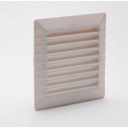 Grille d'aération ABS blanc à clipser avec moustiquaire 11cm x11