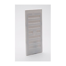 Grille d'aération ABS à visser entrée d'air réglable 9,1cm x19,3