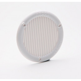 Grille d'aération ABS blanc à visser diamètre 10,3 cm