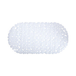 Fond de bain antidérapant L.68xl.35cm, blanc