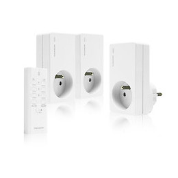 3 prises télécommandées THOMSON avec télécommande 2000W