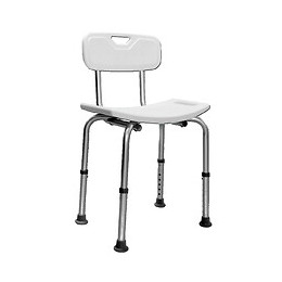 Chaise de douche amovible blanche