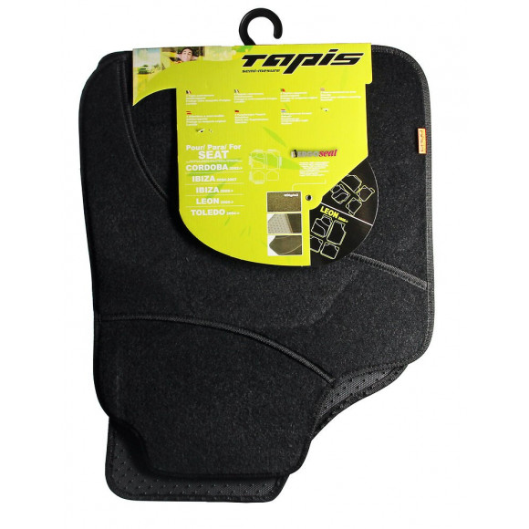 Lot de 4 tapis de voiture semi mesure Seat