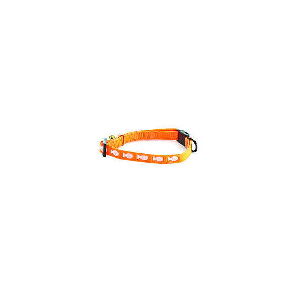 Collier pour chat MARTIN SELLIER Argent en nylon orange