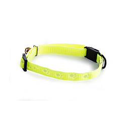 Collier pour chat MARTIN SELLIER Argent en nylon jaune