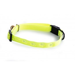 Collier pour chat MARTIN SELLIER Argent en nylon jaune