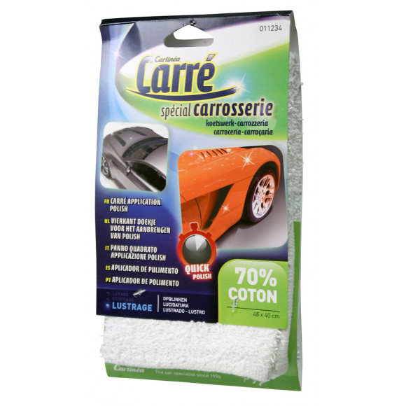 Carré de lustrage coton 46x40cm CARLINEA