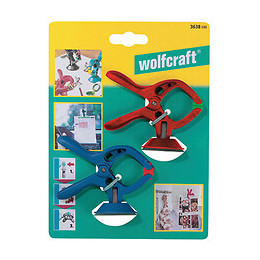 2 pinces à ressort Microfix ventouse ouverture jusqu'à 30mm