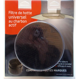 1 filtre à charbon anti-odeur universel pour hotte