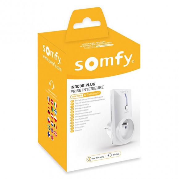 Prise télécommandée intérieure blanche ON/OFF SOMFY