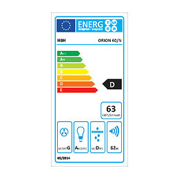 Hotte HBH Orion noire 60 cm