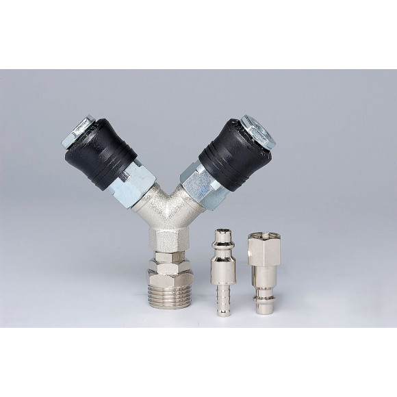 Double sortie raccord rapide