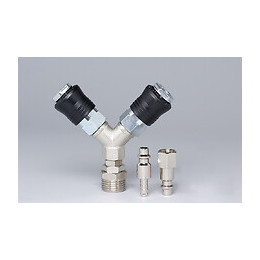 Double sortie raccord rapide