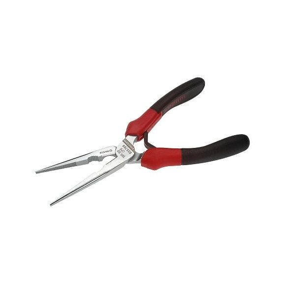 Pince à becs demi ronds droits