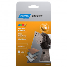 6 patins auto-agrippants NORTON 98x140 Grain 180