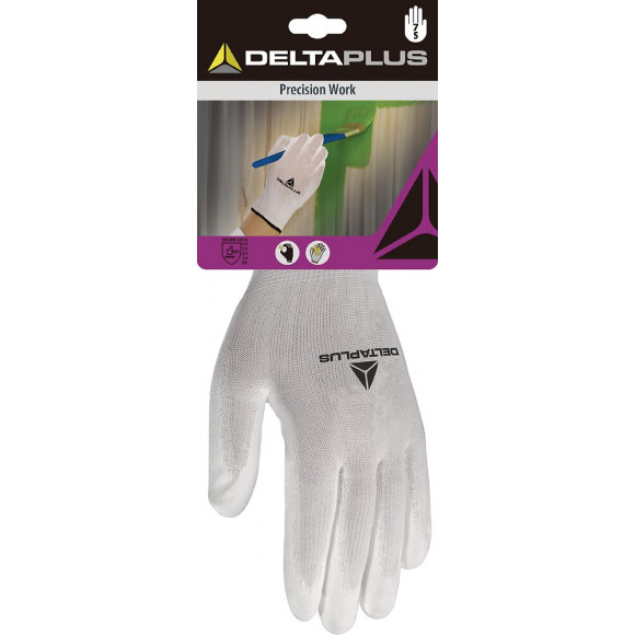 Gants travaux de precision blanc taille 7