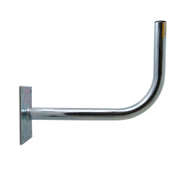 Fixation murale - déport de 450mm tube diamètre 40mm galva