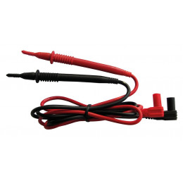 Lot de 2 cordons pointe touche et fiche banane mâle