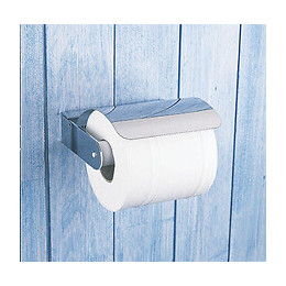 Porte-papier Util à couvercle acier blanc