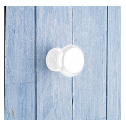 Patère Util 1 tête acier blanc