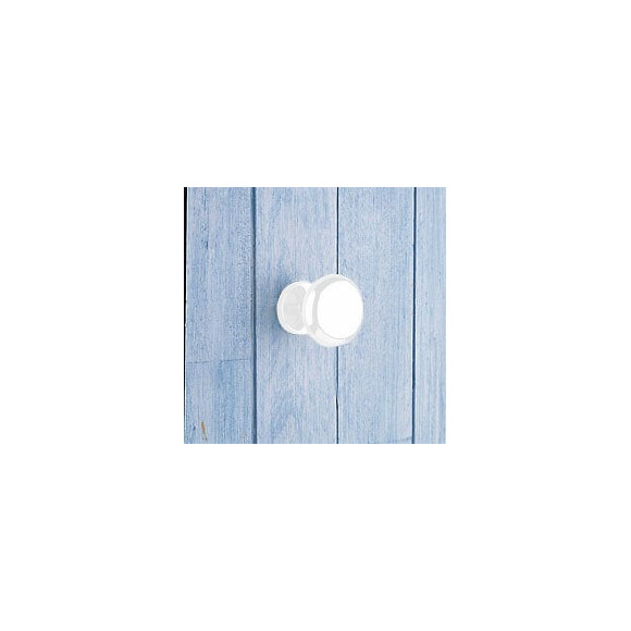 Patère Util 1 tête acier blanc