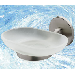 Porte-savon Virginia à fixer zamak chromé satiné