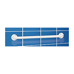 Porte-serviettes 1 barre Util fixe acier blanc 67cm
