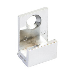 Jeu de 4 fixations pour miroir forme U argentées